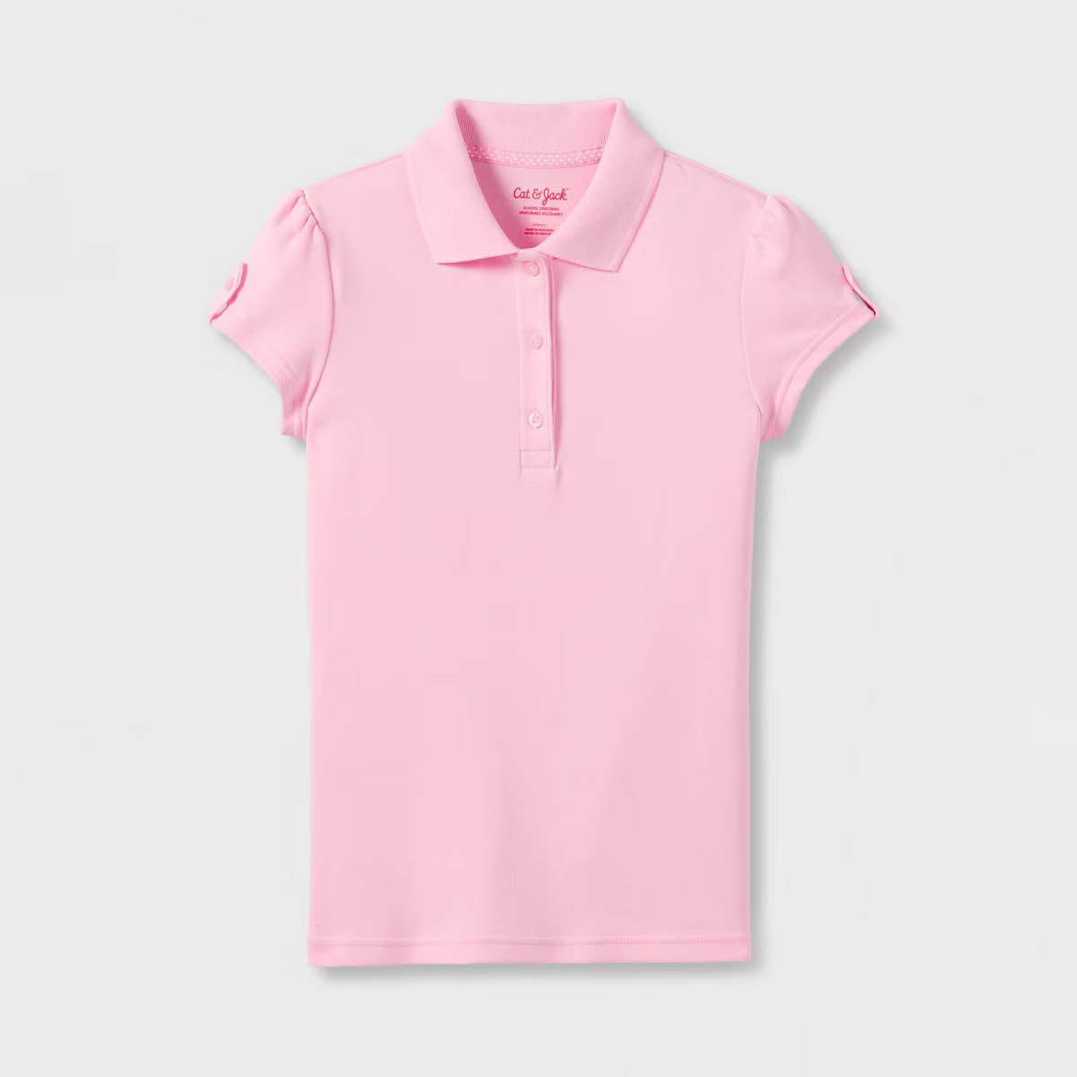 Girls' Short Sleeve Interlock Uniform Polo Shirt - Cat & Jack™ | Target