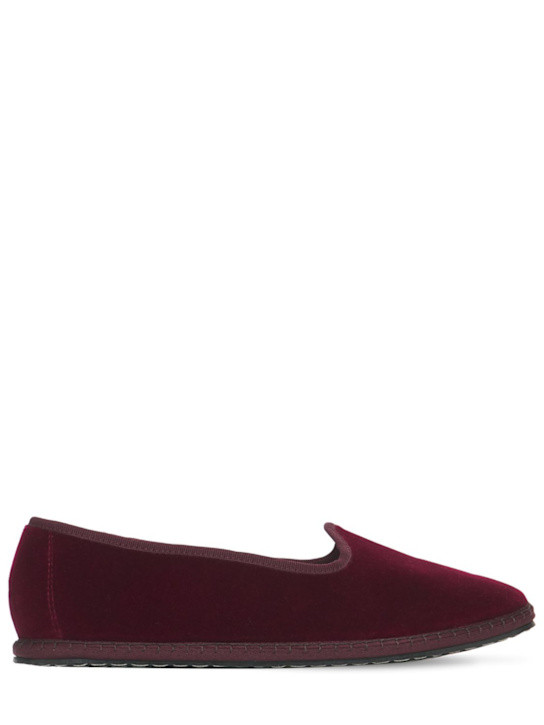 10mm Bordeaux velvet loafers | Luisaviaroma