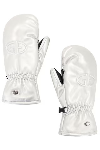 Goldbergh Charmer Mittens in Silver | FWRD | FWRD 