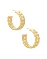 Natalie Gold Hoop Earrings in Gold | Kendra Scott