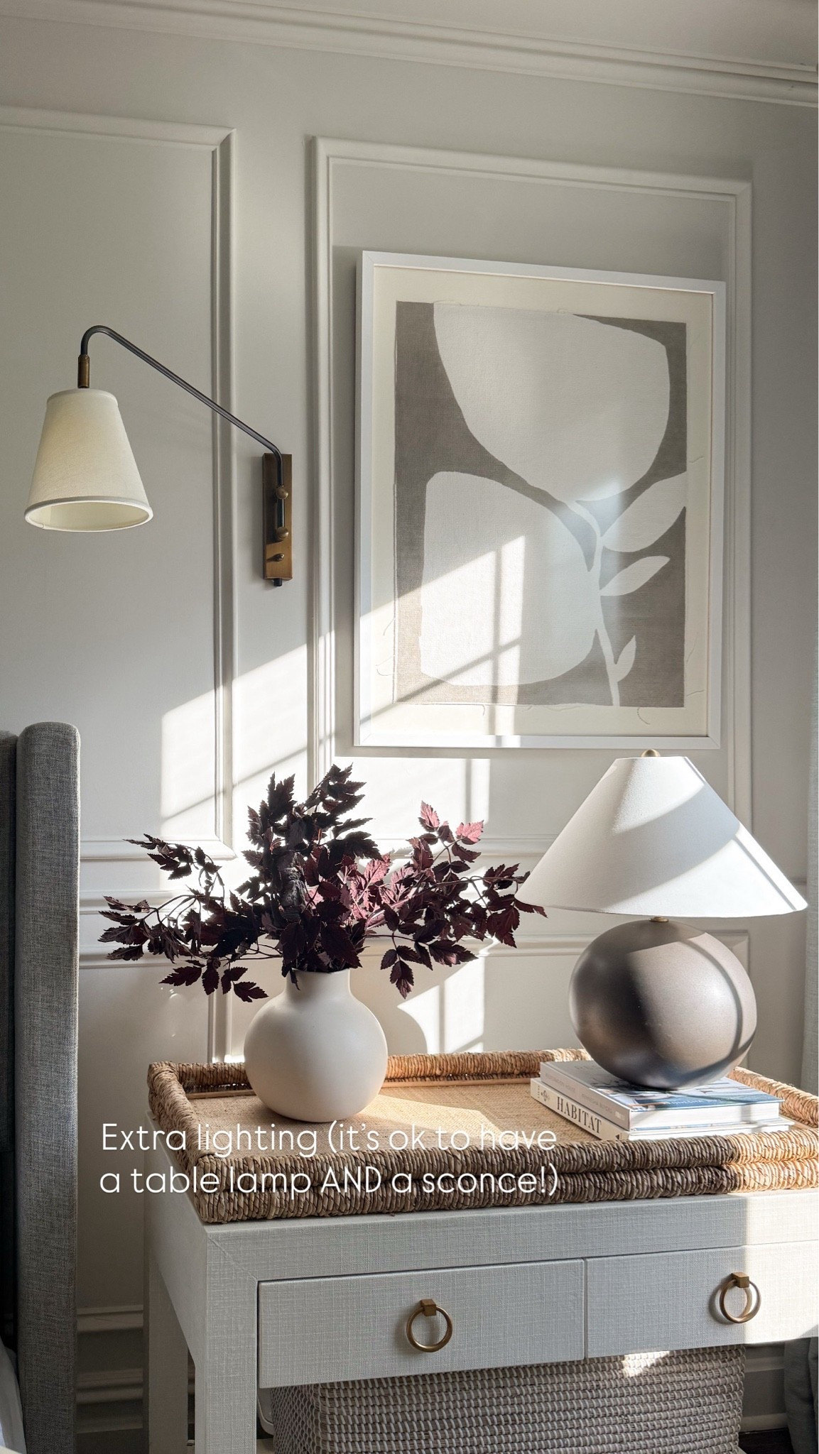 Love to layer in extra lighting in a bedroom — especially for the fall and winter months! We have overhead lighting but the sconce is great for reading and I also love the addition of these table lamps because they make our bedroom feel extra cozy! Linking everything here also my with a few others I love…

#LTKSaleAlert #LTKHome #LTKSeasonal