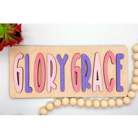 Wooden Name Puzzle | Personalized Toddlerdecor Nursery Decor Baby Gifts | Etsy (US)
