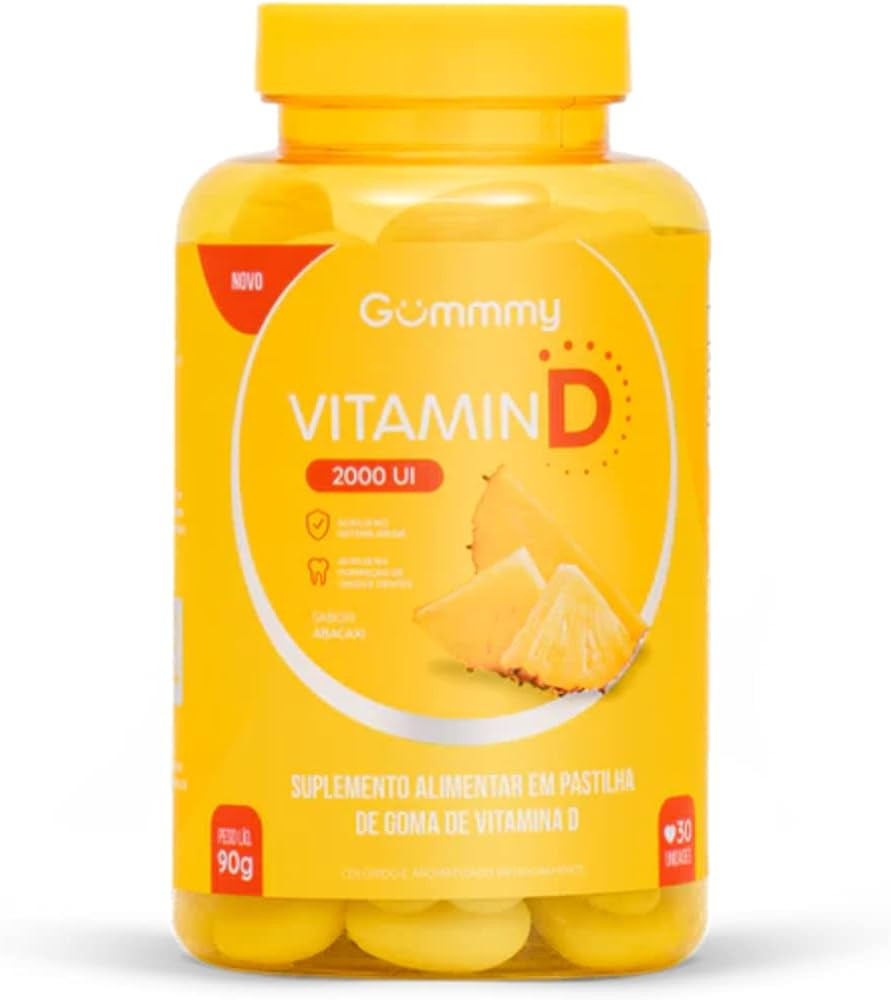 Gummy Vitamin D (30 gomas), Abacaxi | Amazon (BR)
