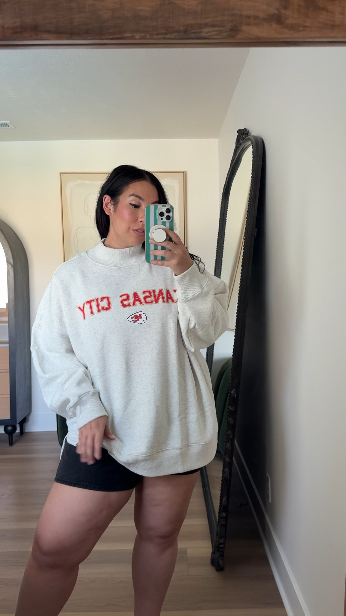 Midsize nfl game day outfit
Size large tops
Size xl sweatshirt

#LTKMidsize #LTKootd