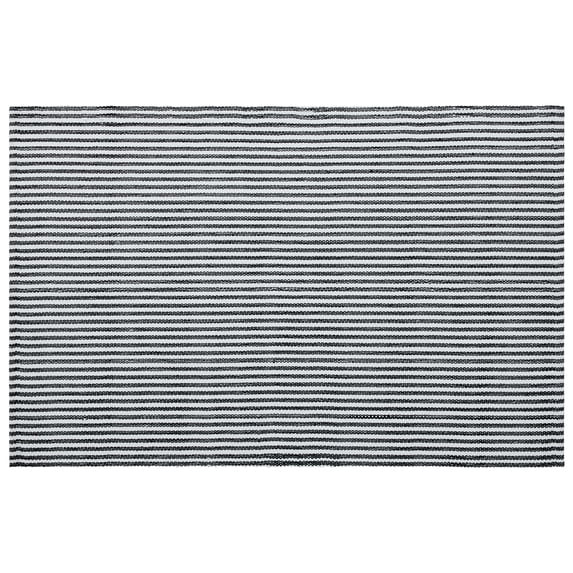 My Texas House Black Striped Indoor/Outdoor Layering Rug, 38" x 58" | Walmart (US)