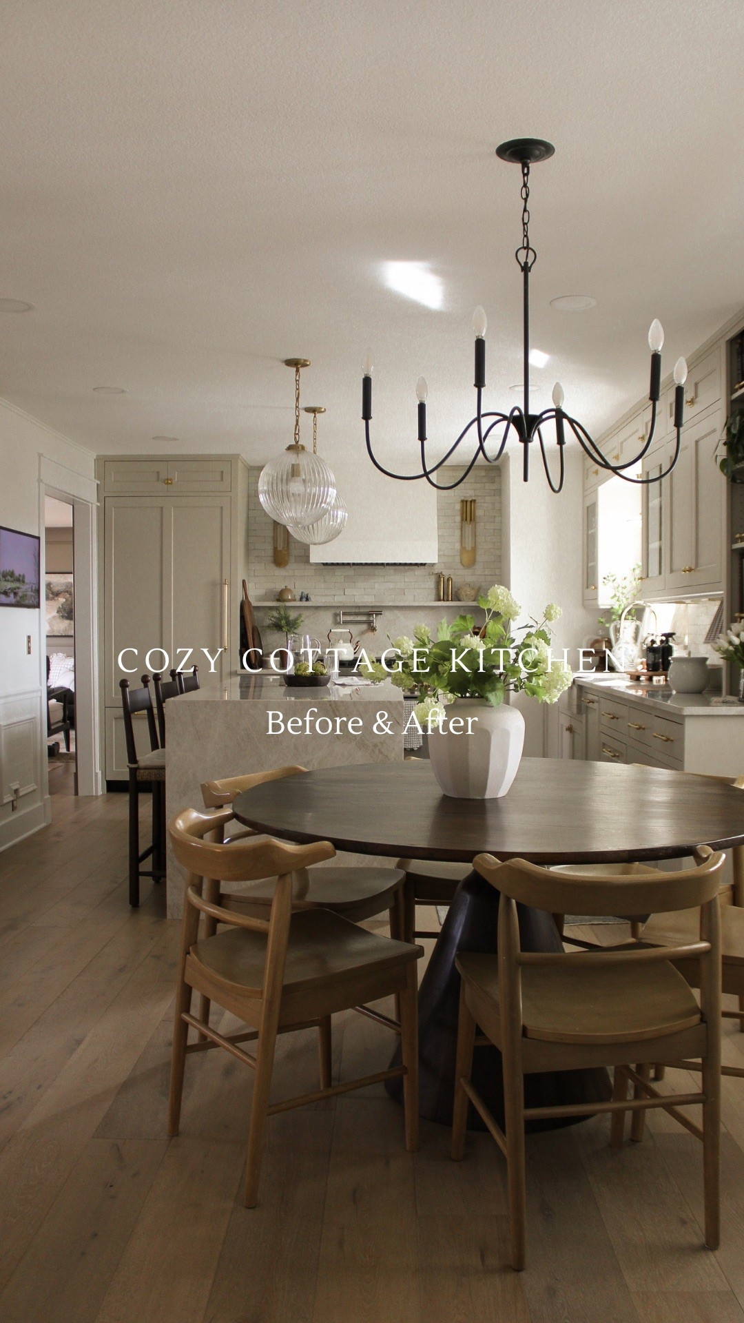 Cozy cottage kitchen. Shared this weekend ways to add cozy to your kitchen & today sharing before and after of our kitchen on IG.

#LTKStyleTip #LTKHome #LTKFamily