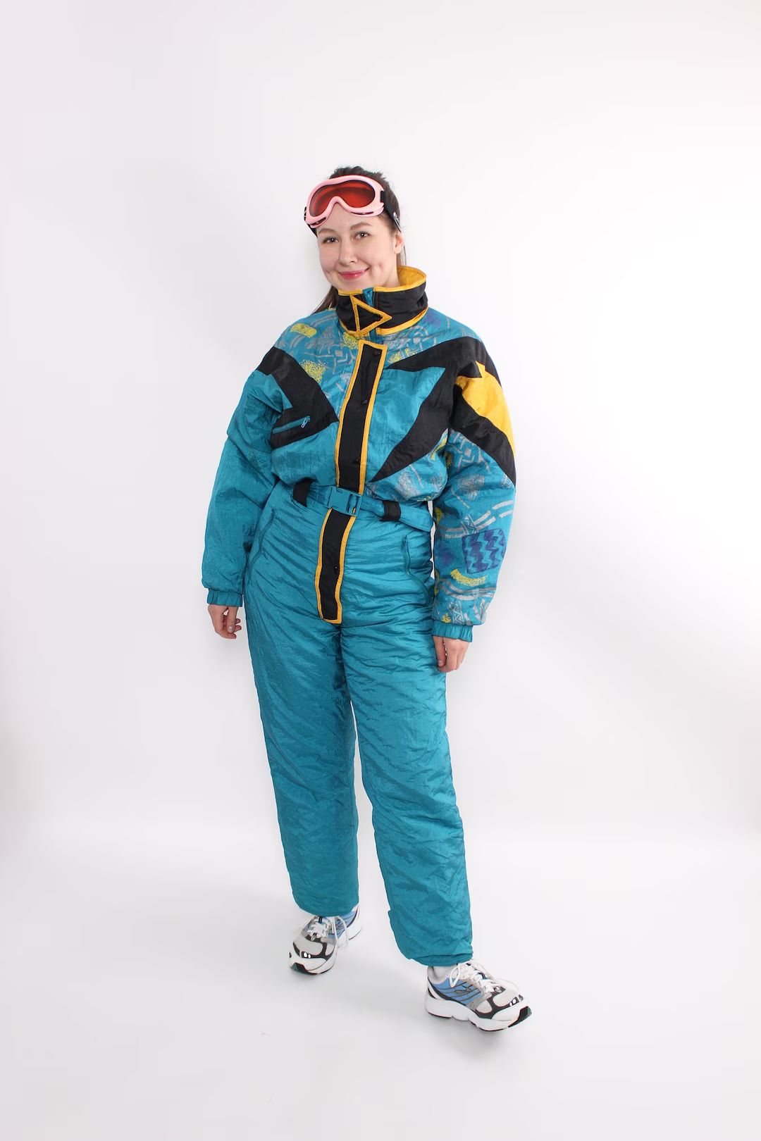 Vintage blue ski suit, 90s one piece ski jumpsuit, women snowsuit, Size M | Etsy (CAD)