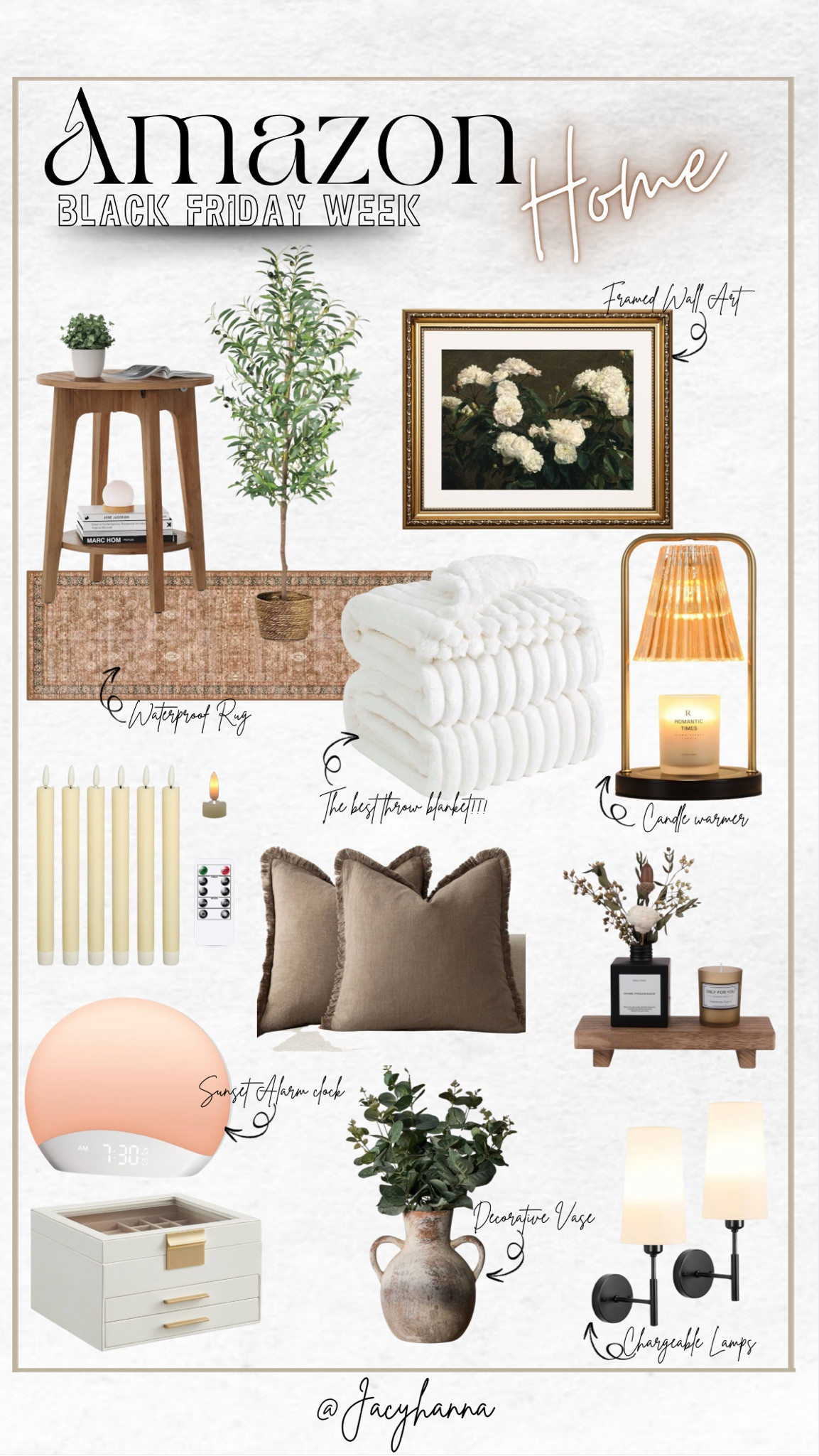 Amazon Black Friday Week HOME DECOR sale🪄🗝️




Amazon decor, apartment must haves, vintage frames, candle warmer, throw blanket, Christmas gifts, waterproof rug, Amazon finds, Christmas decor, throw pillows, sunrise alarm clock, Amazon dupes 

#LTKHoliday #LTKCyberWeek #LTKGiftGuide