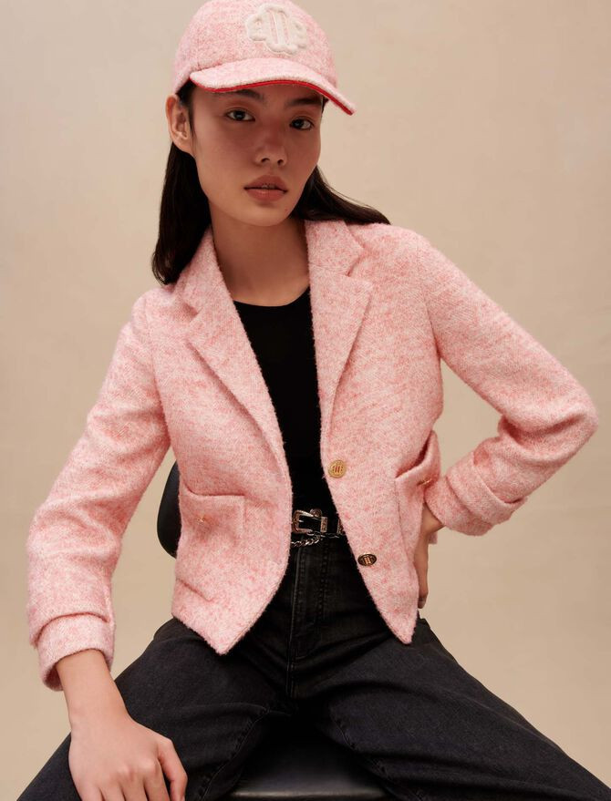 223VANELLO Pink tailored jacket | Maje EU