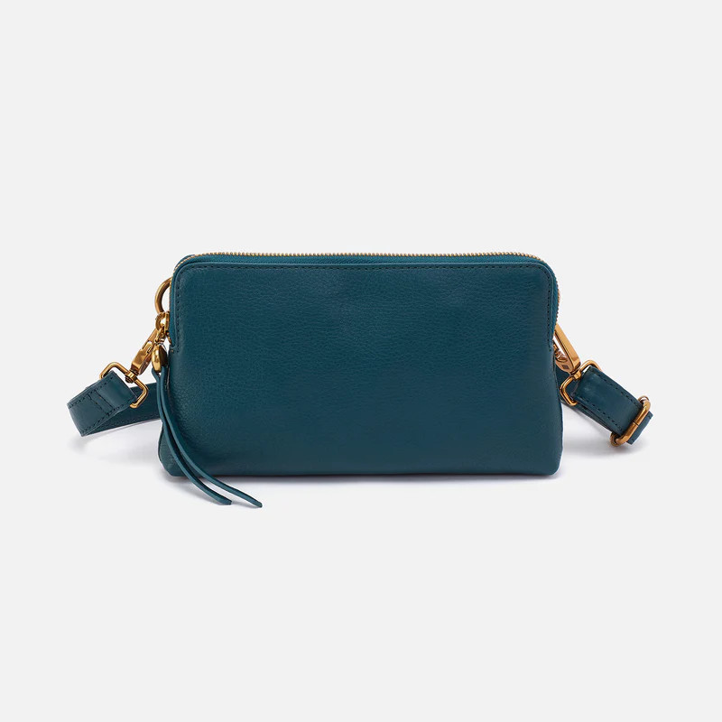 Fern Slim Belt Bag In Pebbled Leather - Midnight Teal | HOBO Bags
