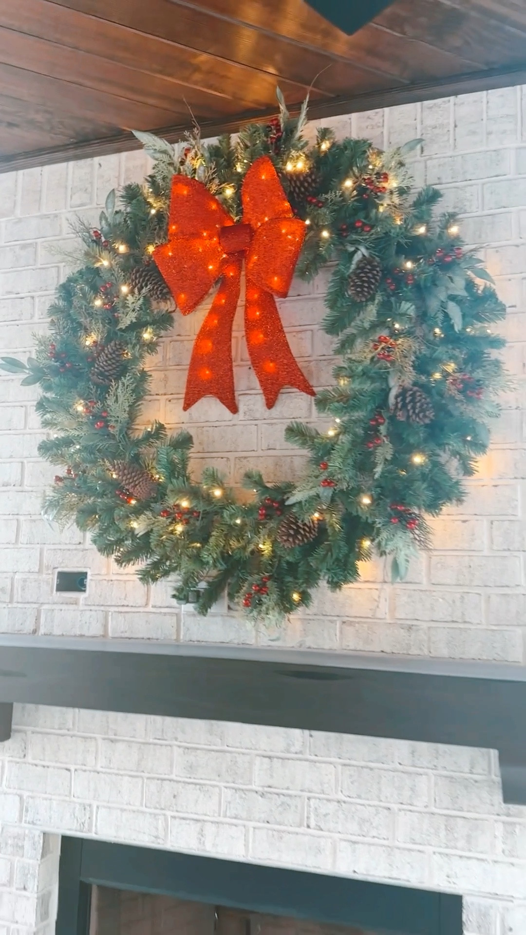 Coffee on the back porch with the view of this GORGEOUS Christmas wreath! I have  looked for the perfect decoration for above the fireplace and I have found it! It’s an XL wreath but I will link some smaller ones that I have that are beautiful as well if you’re looking for one. Oh, and I added the bow as well! ☺️

#LTKsalealert #LTKHoliday #LTKhome