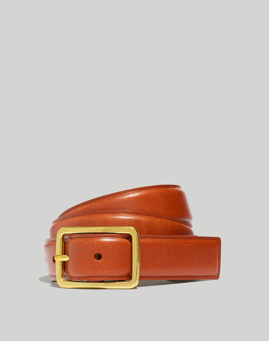 Rectangle Buckle Leather Belt | Madewell