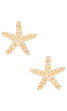 8 Other Reasons Aqua Starfish Stud Earrings in Gold from Revolve.com | Revolve Clothing (Global)