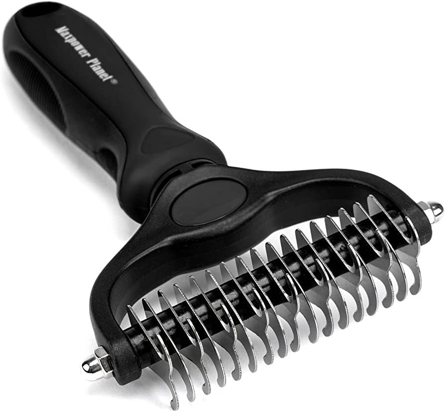 Maxpower Planet Pet Grooming Brush - Double Sided Shedding and Dematting Undercoat Rake Comb for ... | Amazon (US)