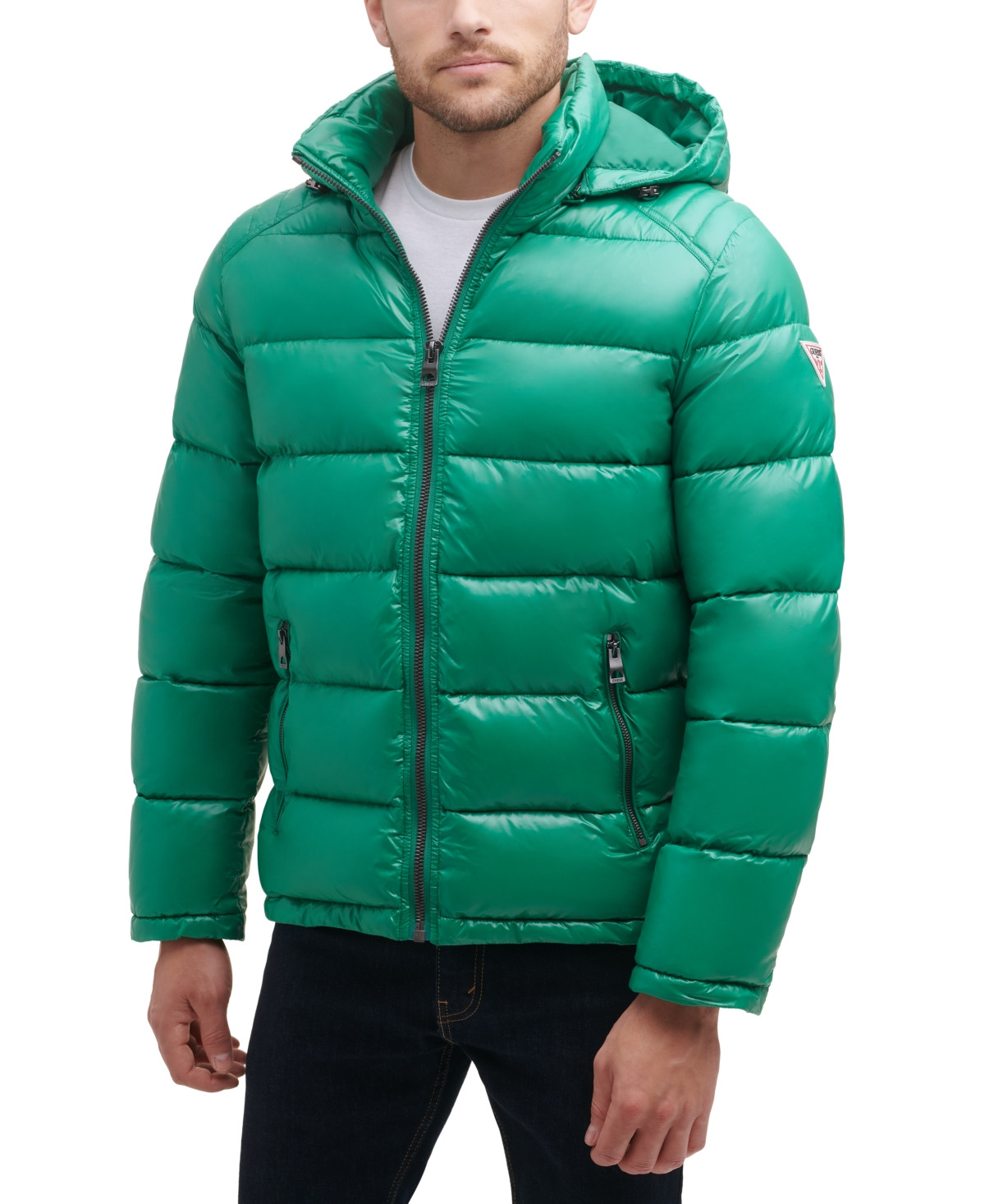 Guess Men's Hooded Puffer Coat | Macys (US)