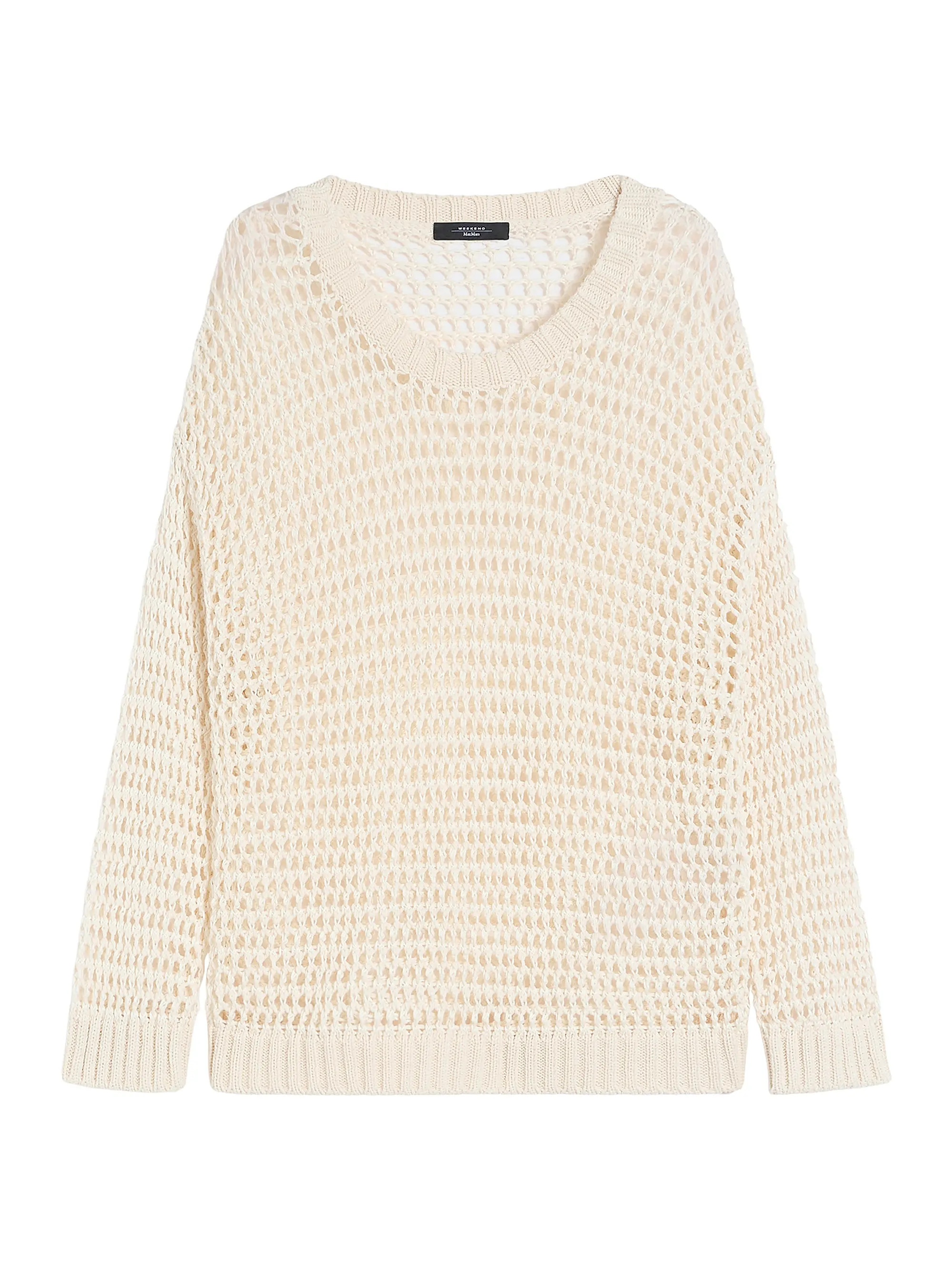 Linen and Cotton Yarn Mesh Jumper | Saks Fifth Avenue