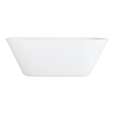 Danae 62" Freestanding Soaking Acrylic Bathtub | Wayfair North America