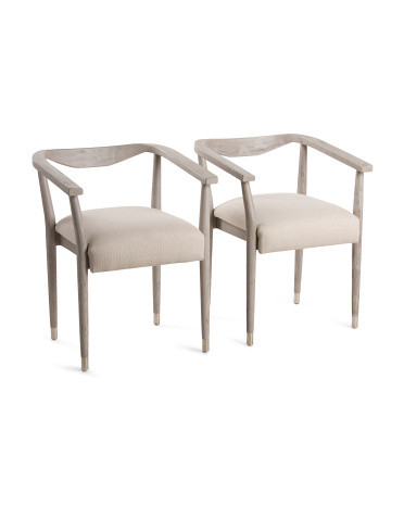 Set Of 2 Nelly Dining Chairs With Performance Fabric | TJ Maxx