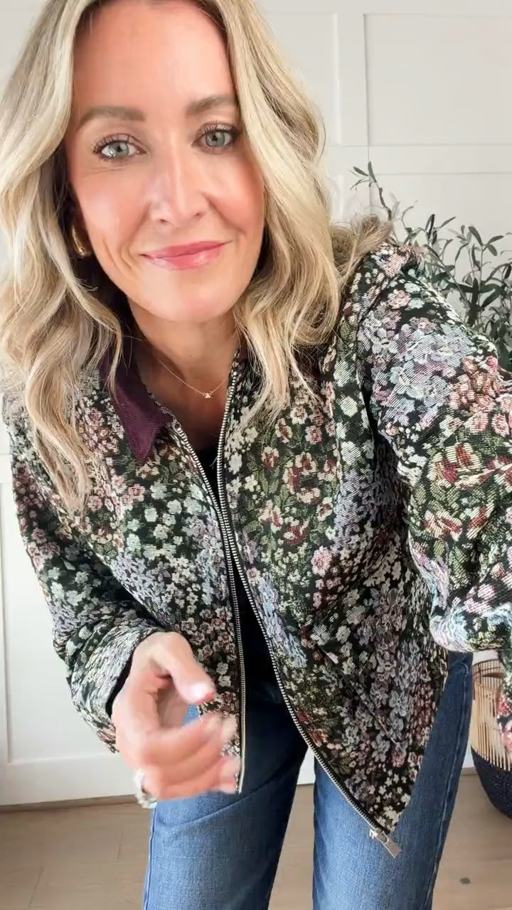 A statement floral cropped jacket is such a fun way to make a simple fall outfit stand out. I love the shorter length with high rise denim and a basic top so the print can be the focus.

floral cropped jacket, statement jacket, fall jacket, floral jacket, cropped fall jacket, high rise jeans, fall layering, casual fall outfit, women’s fall fashion, statement fall outfit, fall wardrobe, HauteandHumid

#LTKootd #LTKSeasonal #LTKOver40