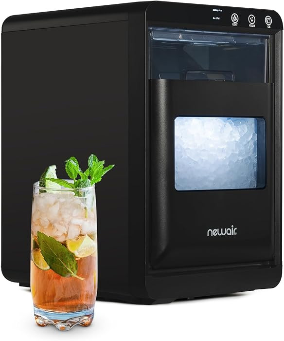 Newair Nugget Ice Maker Countertop, 44 lbs in 24 Hours Ice Machine Nugget, Self Cleaning Ice Make... | Amazon (US)