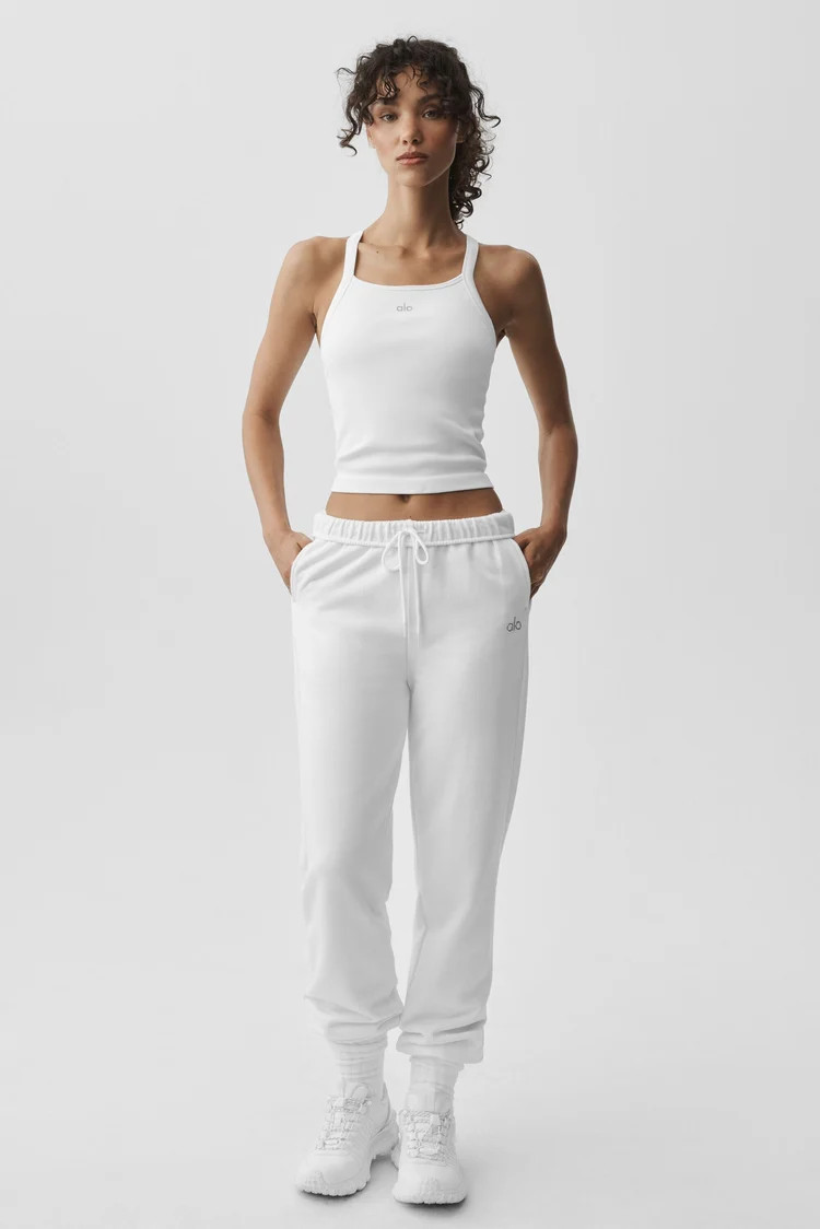 Seamless Ribbed Favorite Full Length Bra Tank | Alo Yoga