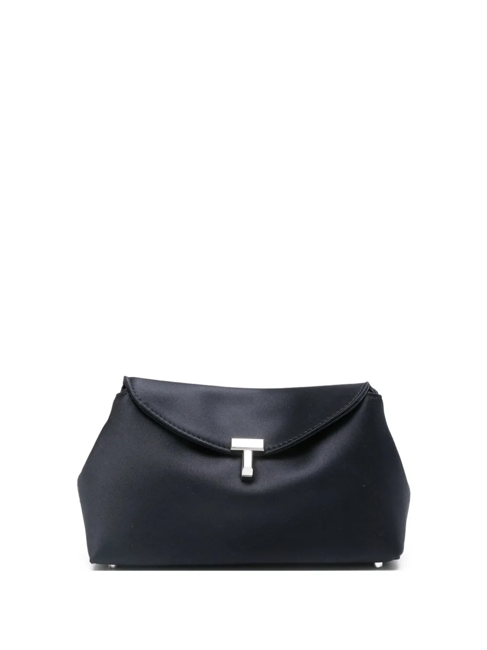 TOTEME Satin T-lock Clutch | Blue | FARFETCH | Farfetch Global