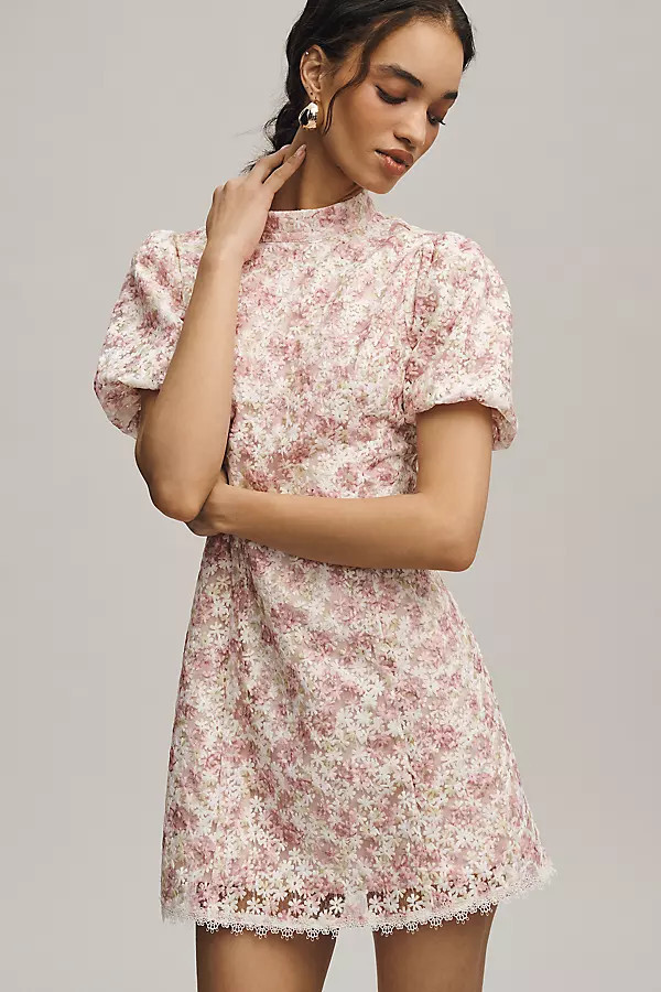 Puff Sleeve Mini Dress | Anthropologie (US)
