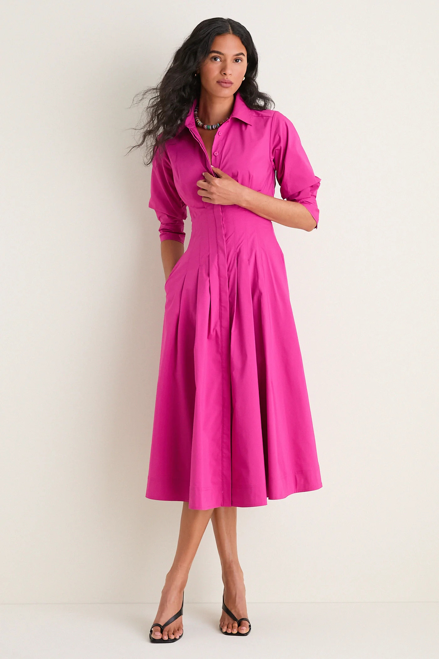 Bougainvillea Jazz Pintuck Midi Dress | Tuckernuck (US)