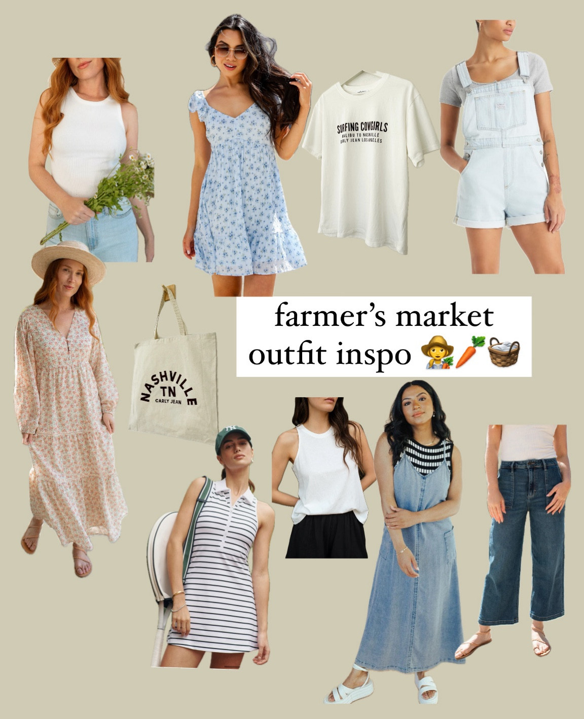 farmer’s market outfit inspo

coastal cowgirl
spring denim
spring dresses



#LTKstyletip #LTKSeasonal #LTKmidsize