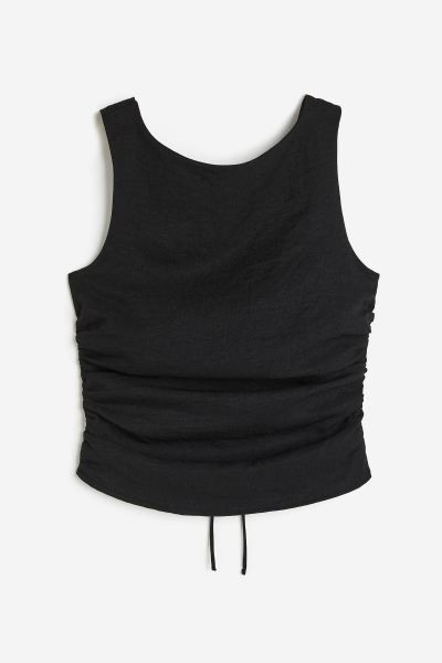 Open-back Gathered Top | H&M (US + CA)