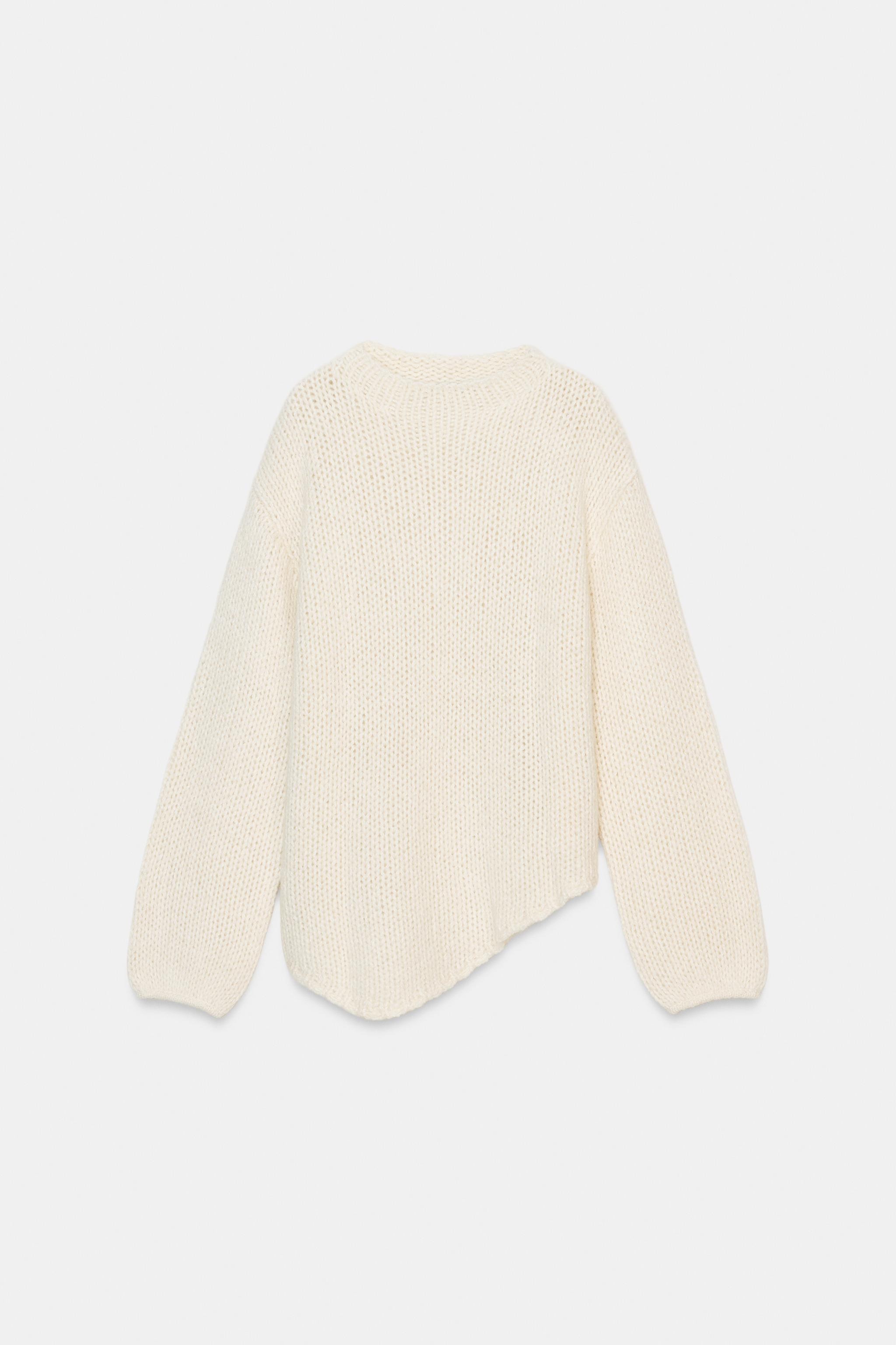 ASYMMETRIC HEM KNIT JUMPER | Zara UK