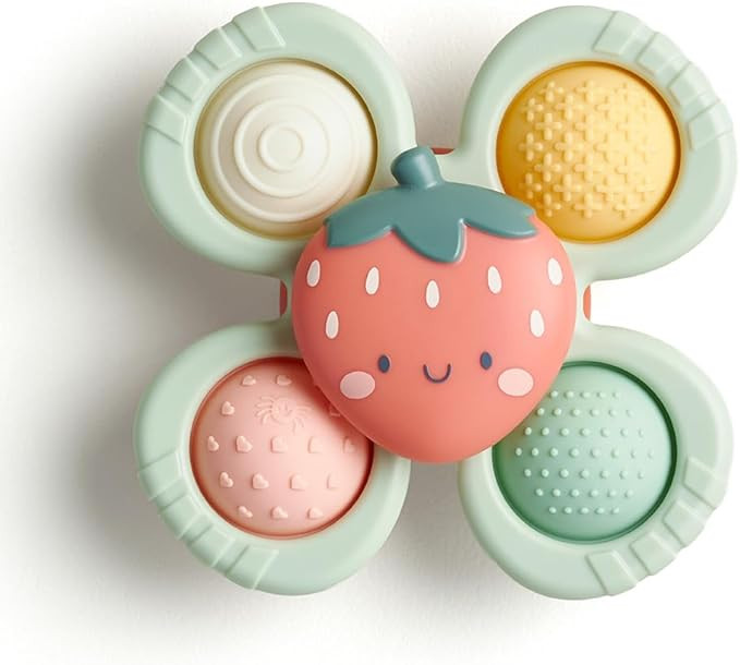 Itzy Ritzy Pop & Whirl – Fidget Spinner Travel & Bath Toy for Babies & Toddlers – Fidget w/Te... | Amazon (US)