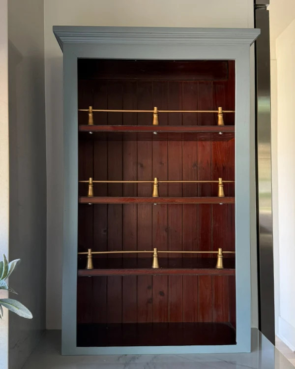 Vintage-Inspired Wood Rail Wall Shelf - Decor Steals | Decor Steals