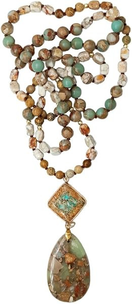 Yomisa Long Necklaces for Women Trendy, 33/34/35 inch | Amazon (US)
