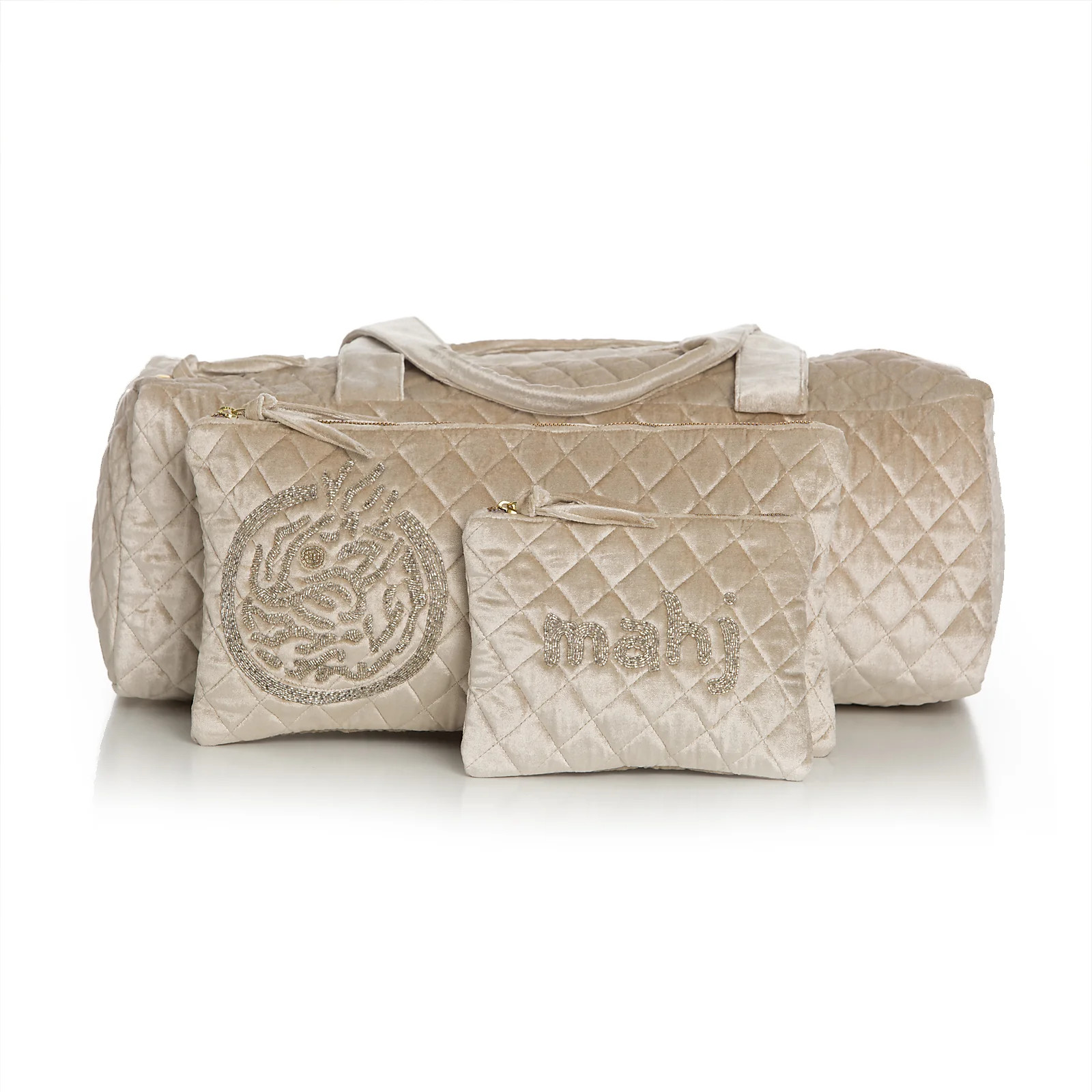 Mahjong Bag Travel Set - Silver | Sidney Byron