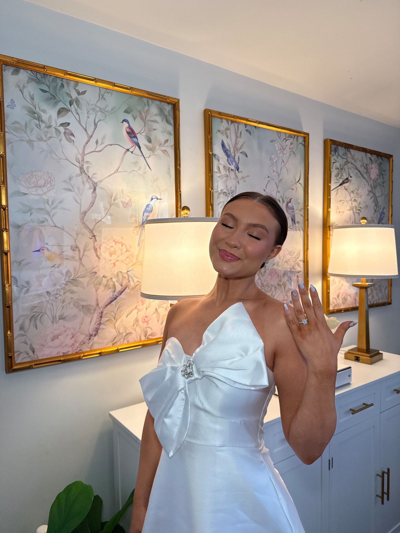 White satin midi dress worn for NYBFW🦢💍 this is a couple years old so these are all pre-loved on Poshmark!

#LTKootd #LTKWedding