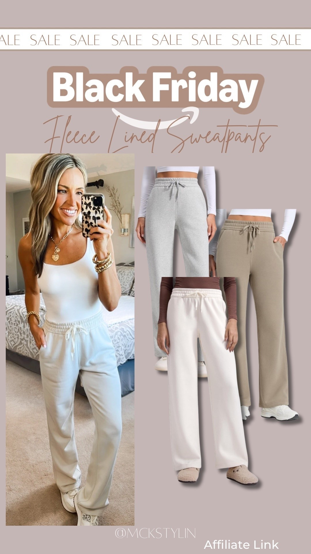 Rare sale on this brand! Fleece sweatpants! My daughter’s favorite too! I’m wearing xs 

#LTKCyberWeek #LTKFindsUnder50 #LTKSaleAlert