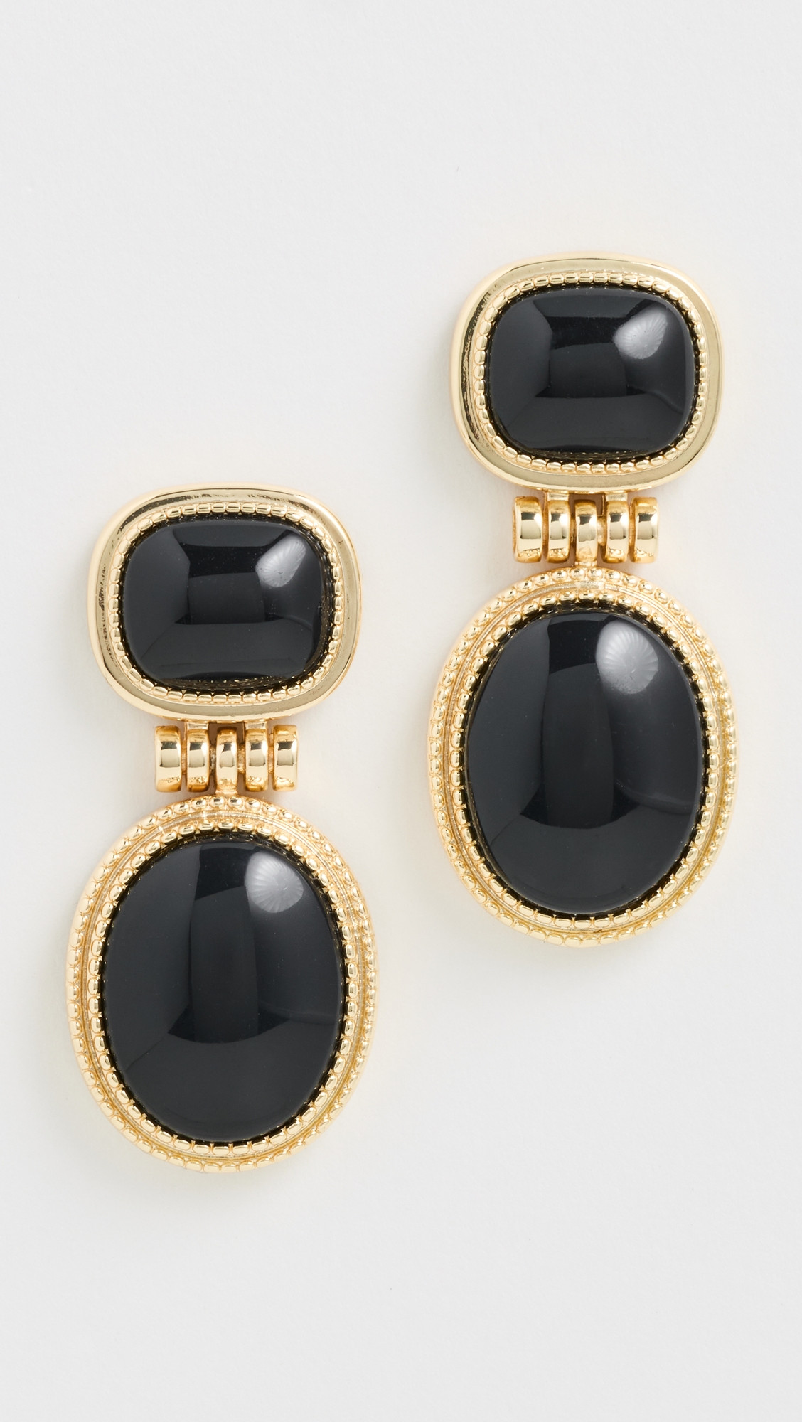 Luv Aj The Midnight Mesa Drop Stud Earrings Gold One Size | Shopbop