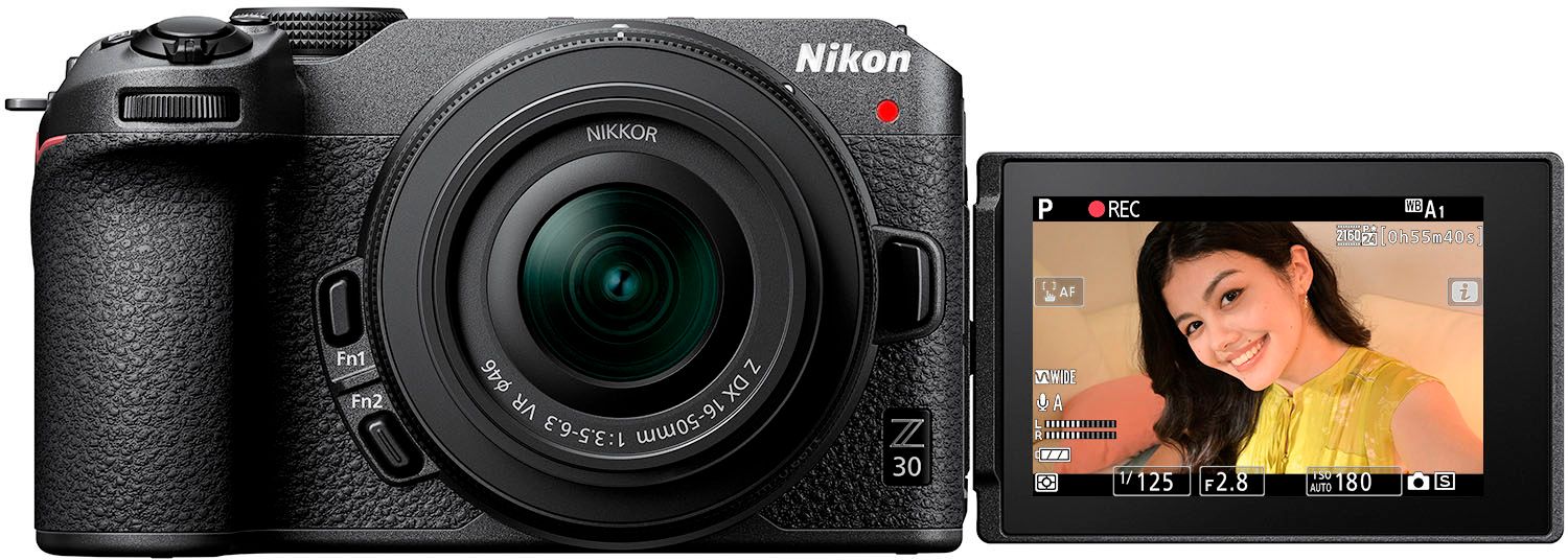 Nikon Z 30 4K Mirrorless Camera with NIKKOR Z DX 16-50mm f/3.5-6.3 VR Lens Black 1749 - Best Buy | Best Buy U.S.