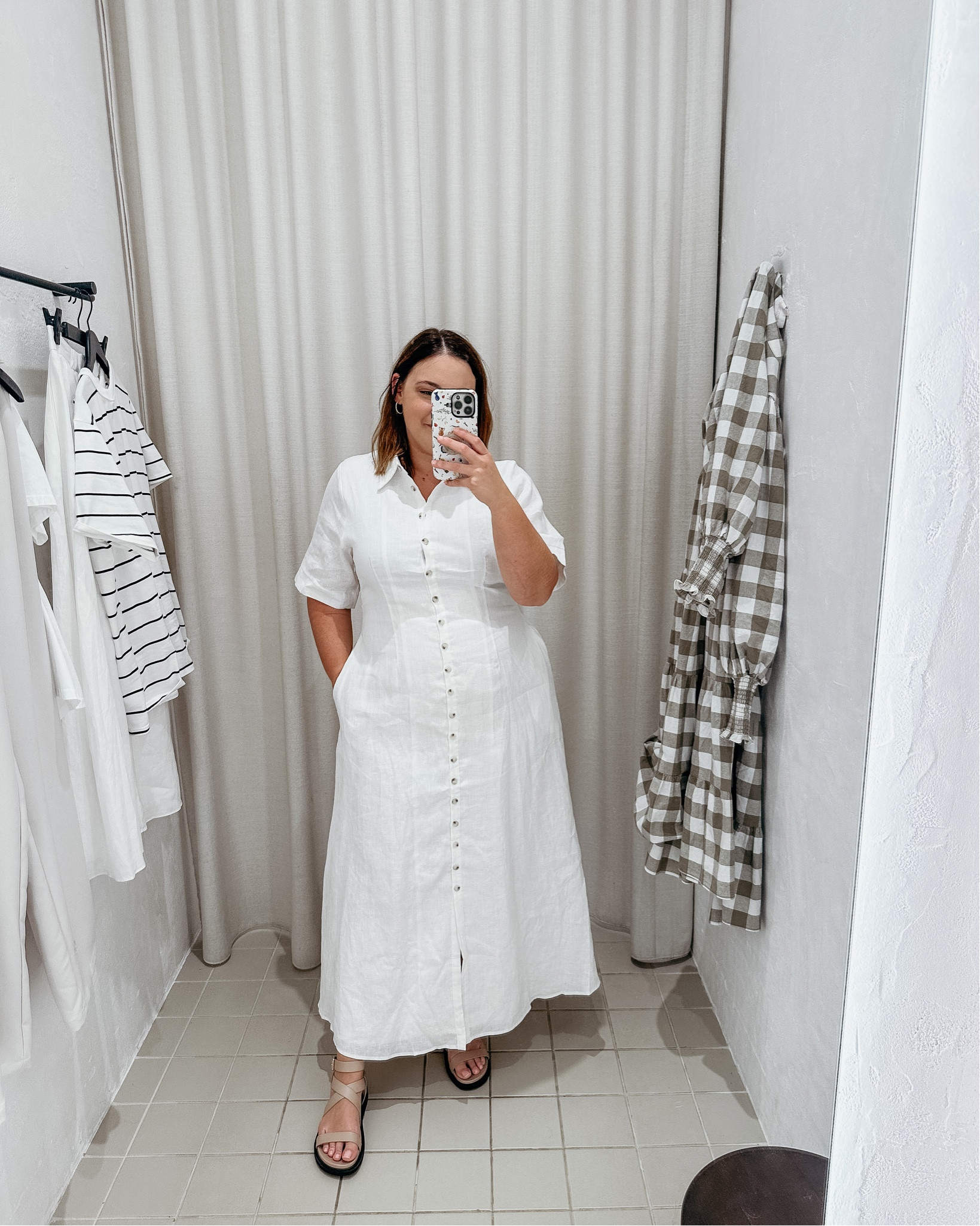 dissh linen shirt dress DISSH