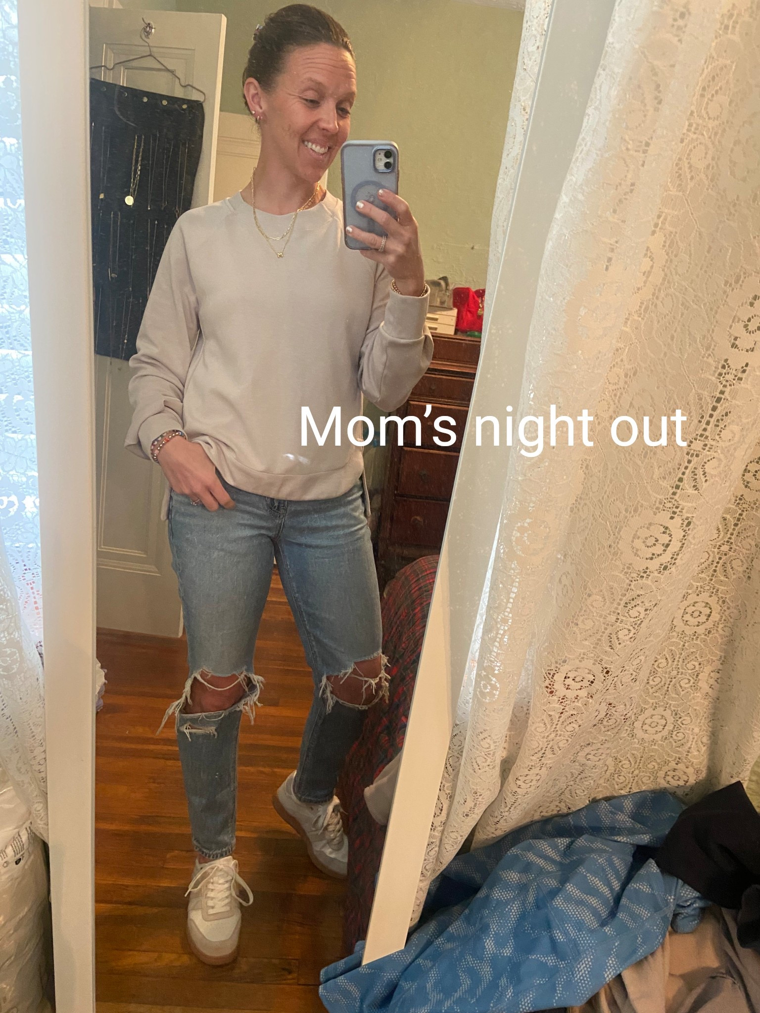 Jeans - fave ripped mom jeans and my sneakers, I wore these out to the park today and then to dinner with friends. 


#LTKStyleTip #LTKU #LTKOver40 #americaneagle #tennisshoes #sneakers #jeans #momjeans #rippedjeans #goldjewelry #amazon #diamondring #goldhoops 


#LTKShoeCrush #LTKFindsUnder50 #LTKSaleAlert