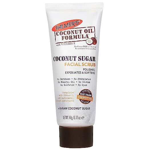 Palmer's Coconut Oil Formula, Sugar Facial Scrub Exfoliator | Polishes & Softens | Squeeze Tube 3... | Amazon (US)