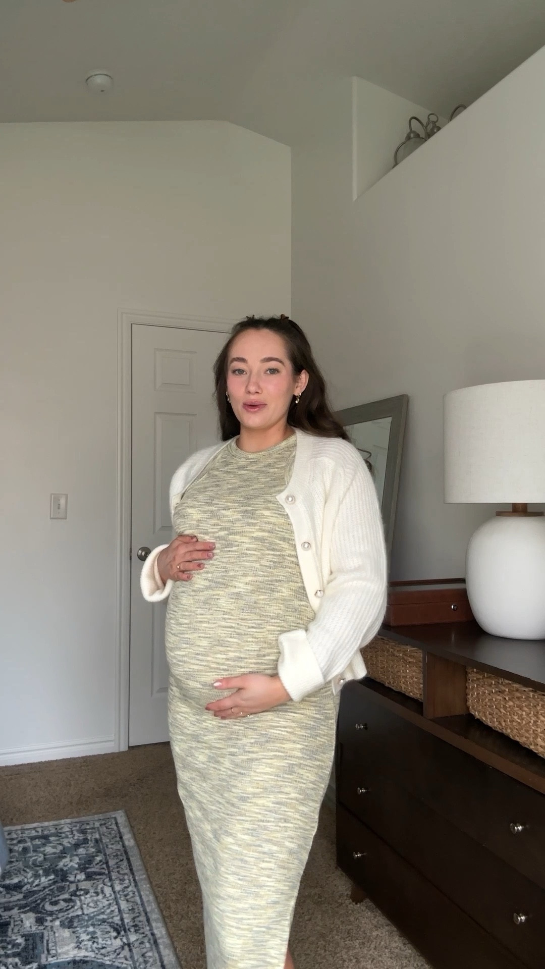 Dressing the bump for Easter dinner! Maternity dress outfit inspo for spring. Old Navy maternity maxi knit dress. Wearing size small!

#LTKshoecrush #LTKsalealert #LTKbump