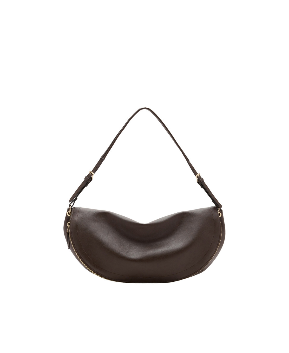 Mango Women's Oval Shoulder Bag - Chocolate | Macy's