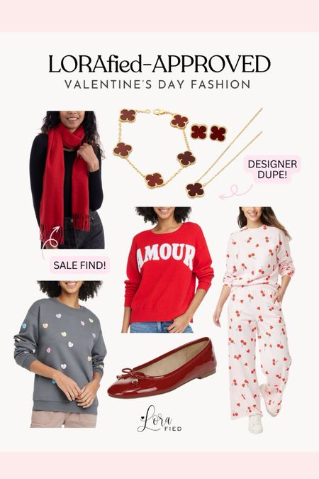 LORAfied Approved: Valentine’s Day Fashion ❤️
valentine’s day, valentine’s day fashion, target sweater, valentine’s day sweater, red scarf, designer dupes, red ballet flats 

#LTKsalealert #LTKstyletip #LTKfindsunder50