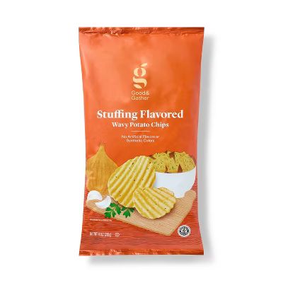 Harvest Turkey Stuffing Flavored Wavy Potato Chips - 10oz - Good & Gather™ | Target