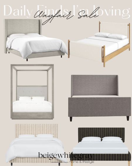Want to spruce up your home for your guests this holiday? Check out these beautiful beds and they are on sale on wayday! Beigewhitegray 

#LTKSeasonal #LTKsalealert #LTKhome