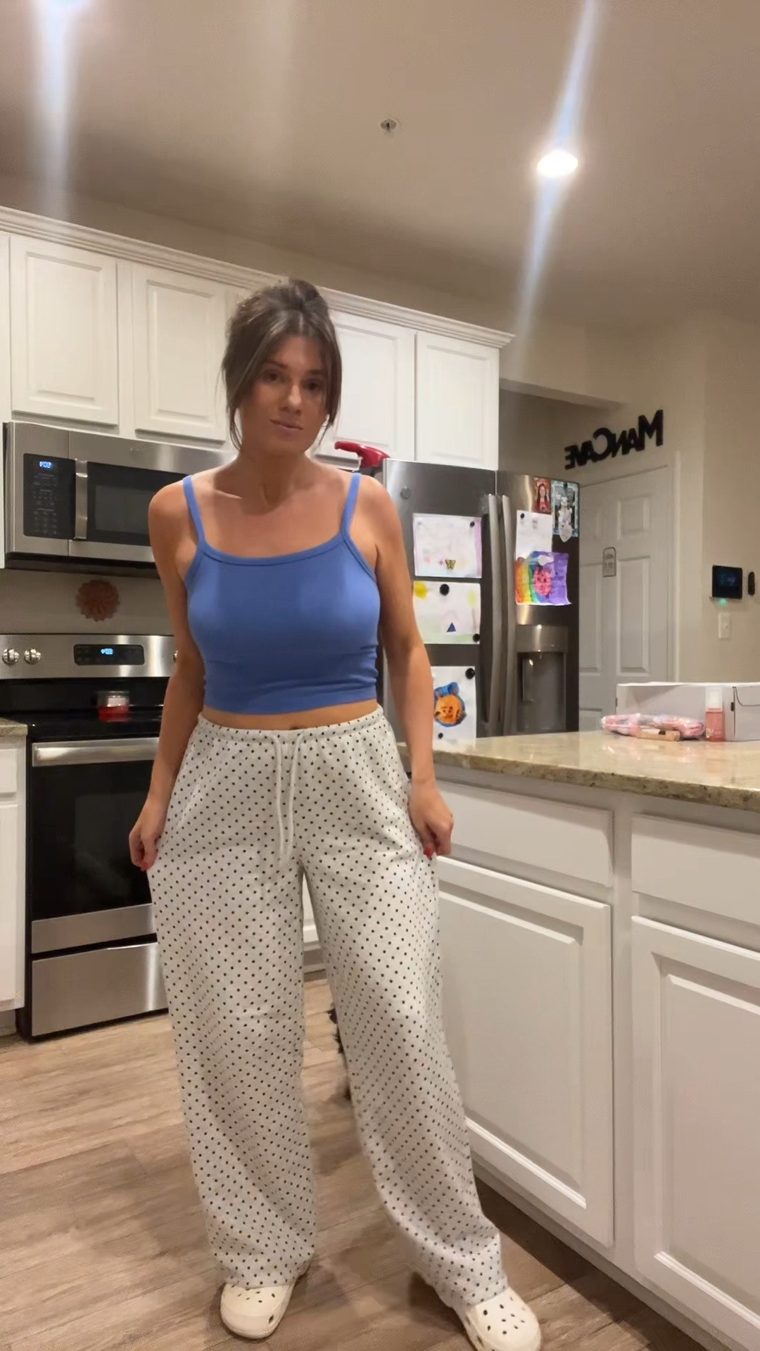 Comfy separates @ WALMART! Polkadots 💙

Seamless tank top: medium 
Fleece pants: medium

#LTKSaleAlert #LTKgrwm #LTKootd