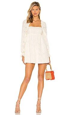 Lovers and Friends Devy Mini Dress in Ivory from Revolve.com | Revolve Clothing (Global)