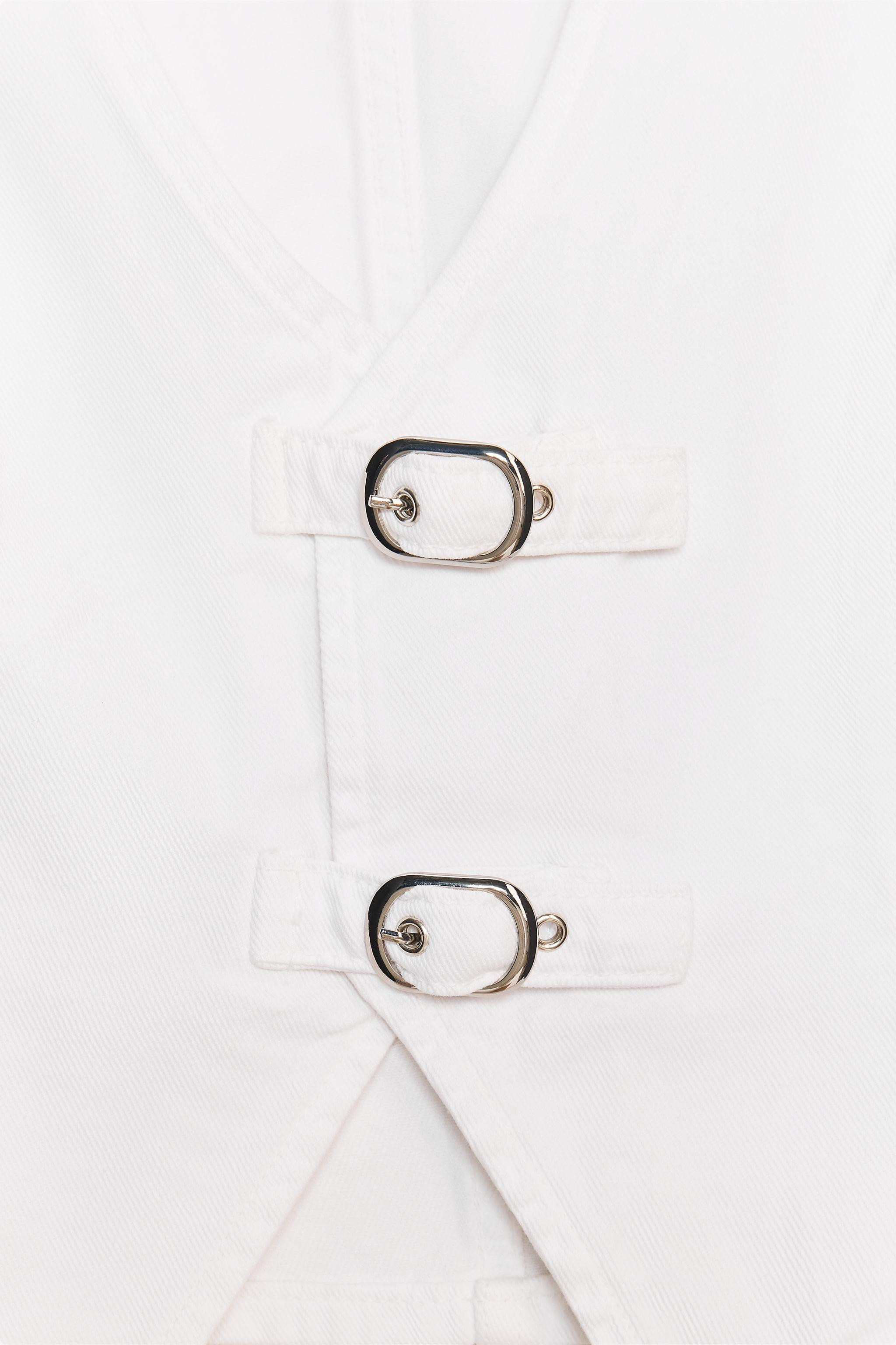 Z1975 BUCKLE DENIM WAISTCOAT | Zara UK